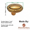 "Lael" Brass Cabinet Knob 